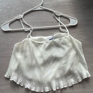 Princess Polly white pleated top